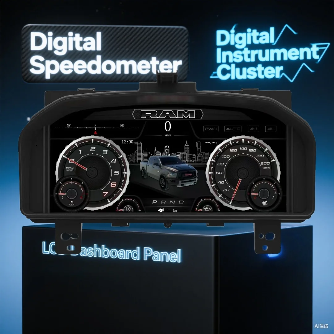 13.1 inch Car Digital Cluster Dashboard Panel For Dodge Ram 1500 2500 3500 2008-2012 Virtual Digital Instrument Cluster Speedome
13.1 inch Car Digital Cluster Dashboard Panel For Dodge Ram 1500 2500 3500 2008-2012 Virtual Digital Instrument Cluster Speedome