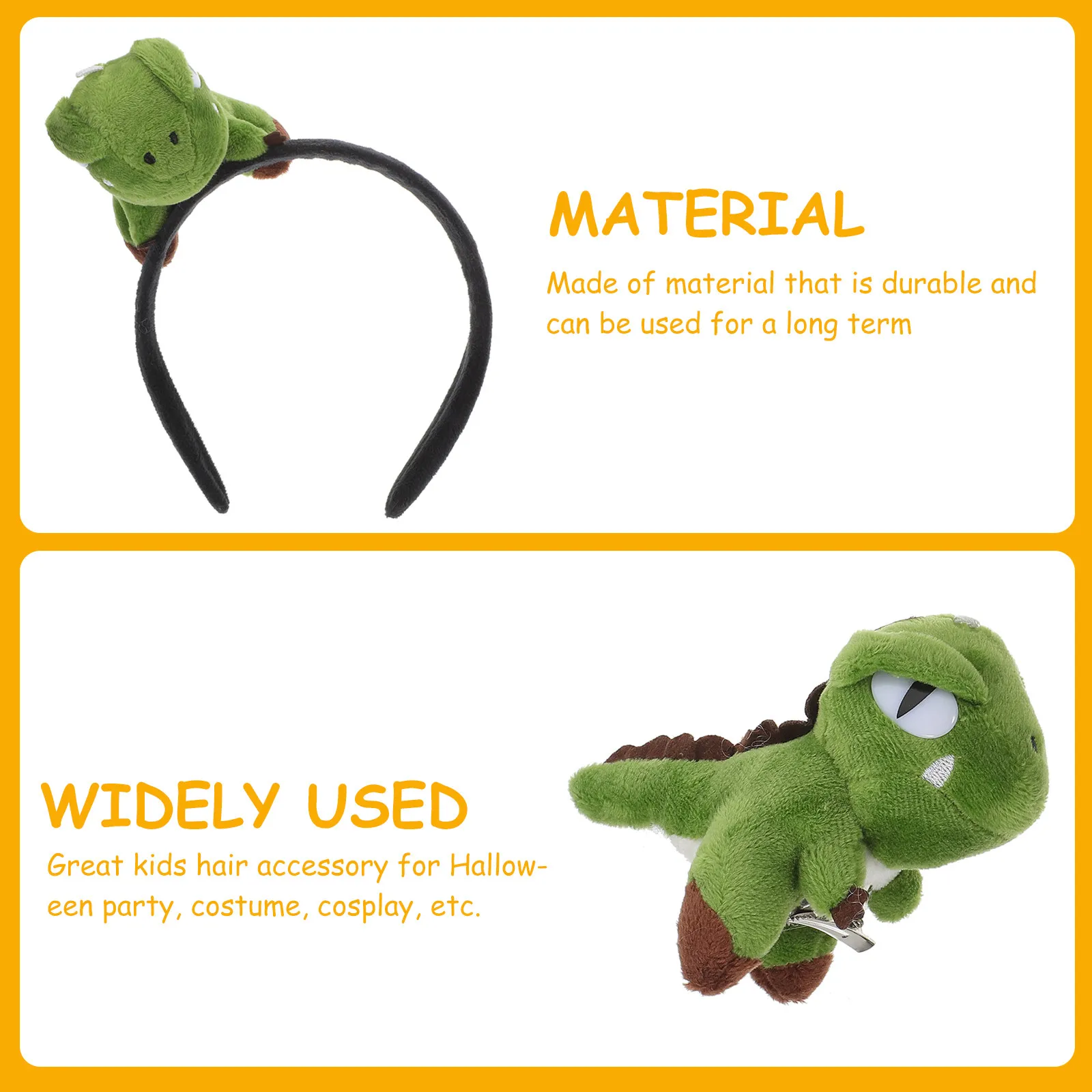 2Pcs Kids Dinosaur Headband Hairpin Halloween Hair Accessories Kid Hair Clip Costume Party Halloween Headband Dinosaur Hairpin
2Pcs Kids Dinosaur Headband Hairpin Halloween Hair Accessories Kid Hair Clip Costume Party Halloween Headband Dinosaur Hairpin