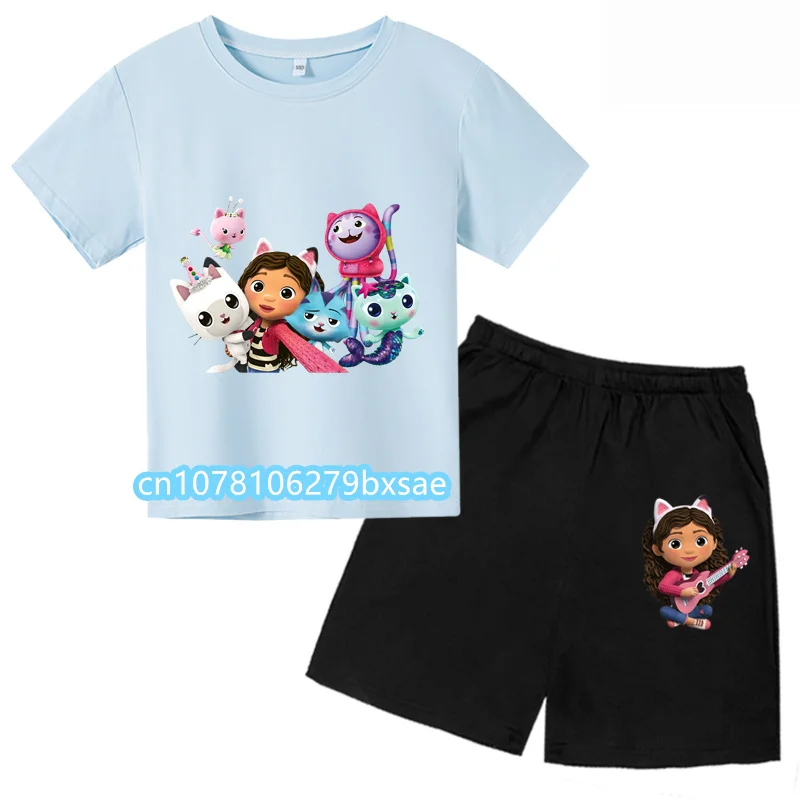 New Kids Gabby Cats Toddler Girls Gabbys Dollhouse Clothes Baby Boys short relaxation Sets summer kawaii set
New Kids Gabby Cats Toddler Girls Gabbys Dollhouse Clothes Baby Boys short relaxation Sets summer kawaii set
