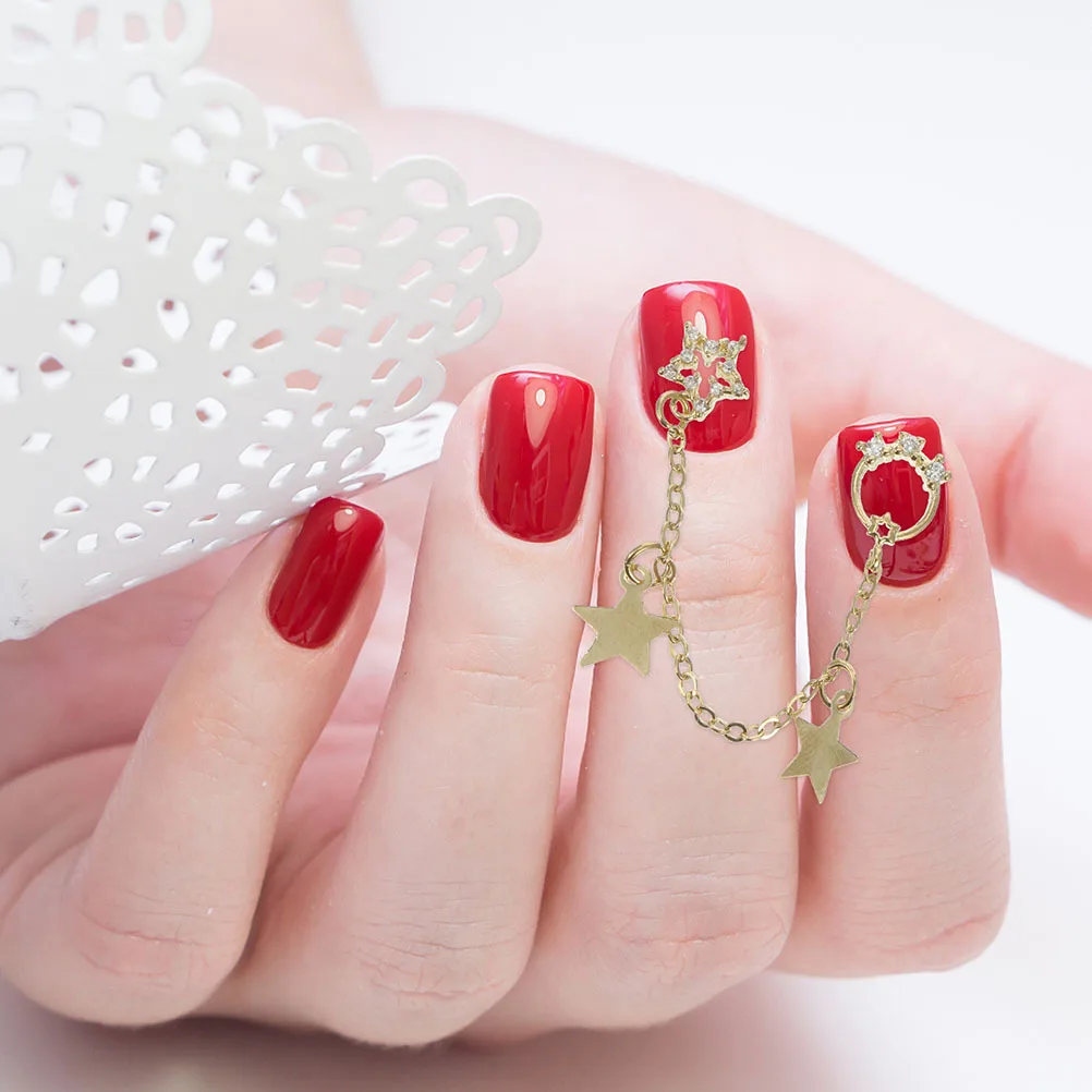 4Pcs Nail Art Chain Pendants Manicure Supplies Star Decorations Women Gift Creative DIY Alloy Charms Kits Home Salon Use
4Pcs Nail Art Chain Pendants Manicure Supplies Star Decorations Women Gift Creative DIY Alloy Charms Kits Home Salon Use