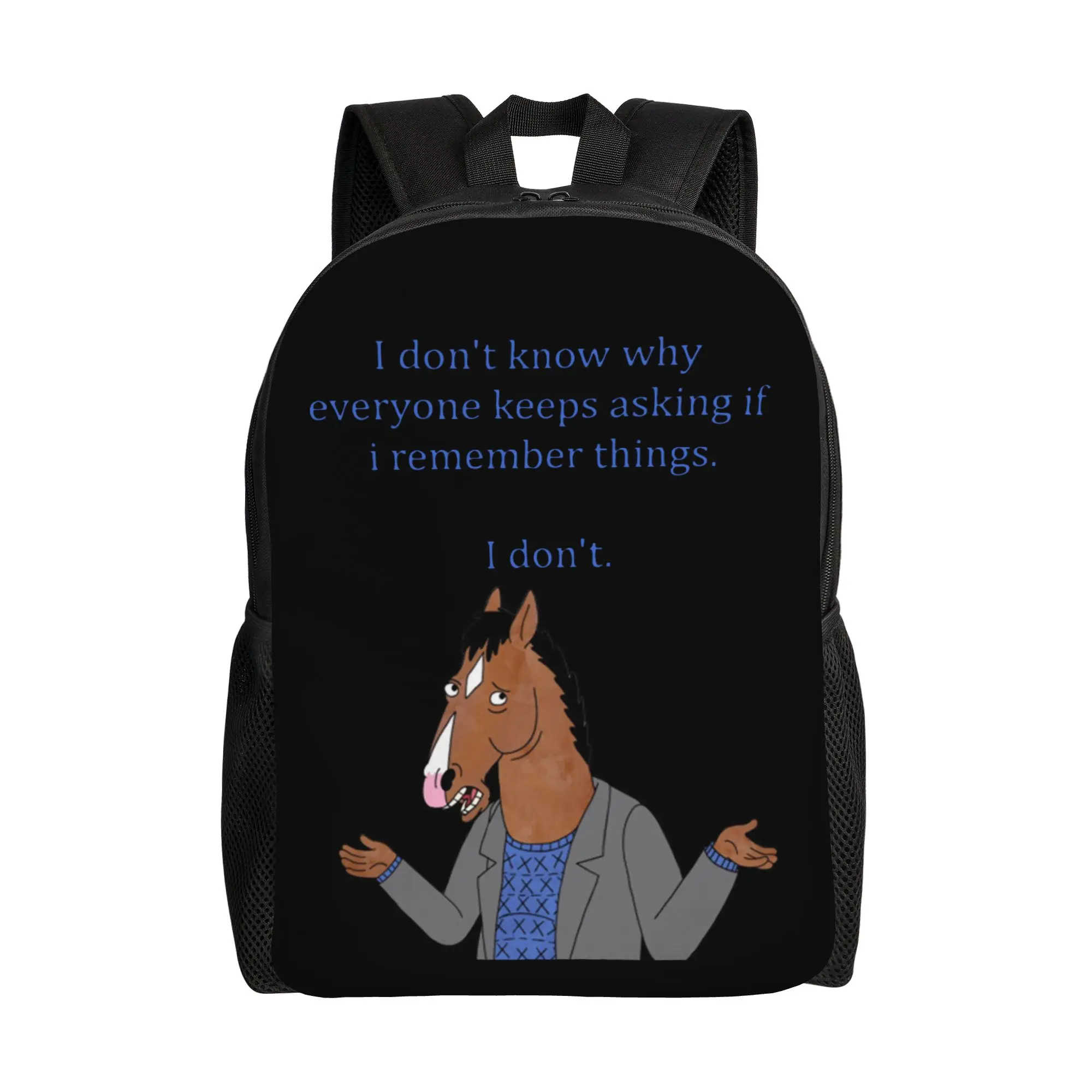 Рюкзак BoJack Horseman I Don't Remember Things для подростков, школьный, для походов, путешествий, повседневный, для ноутбука, из холщовой ткани, подарок
Рюкзак BoJack Horseman I Don't Remember Things для подростков, школьный, для походов, путешествий, повседневный, для ноутбука, из холщовой ткани, подарок