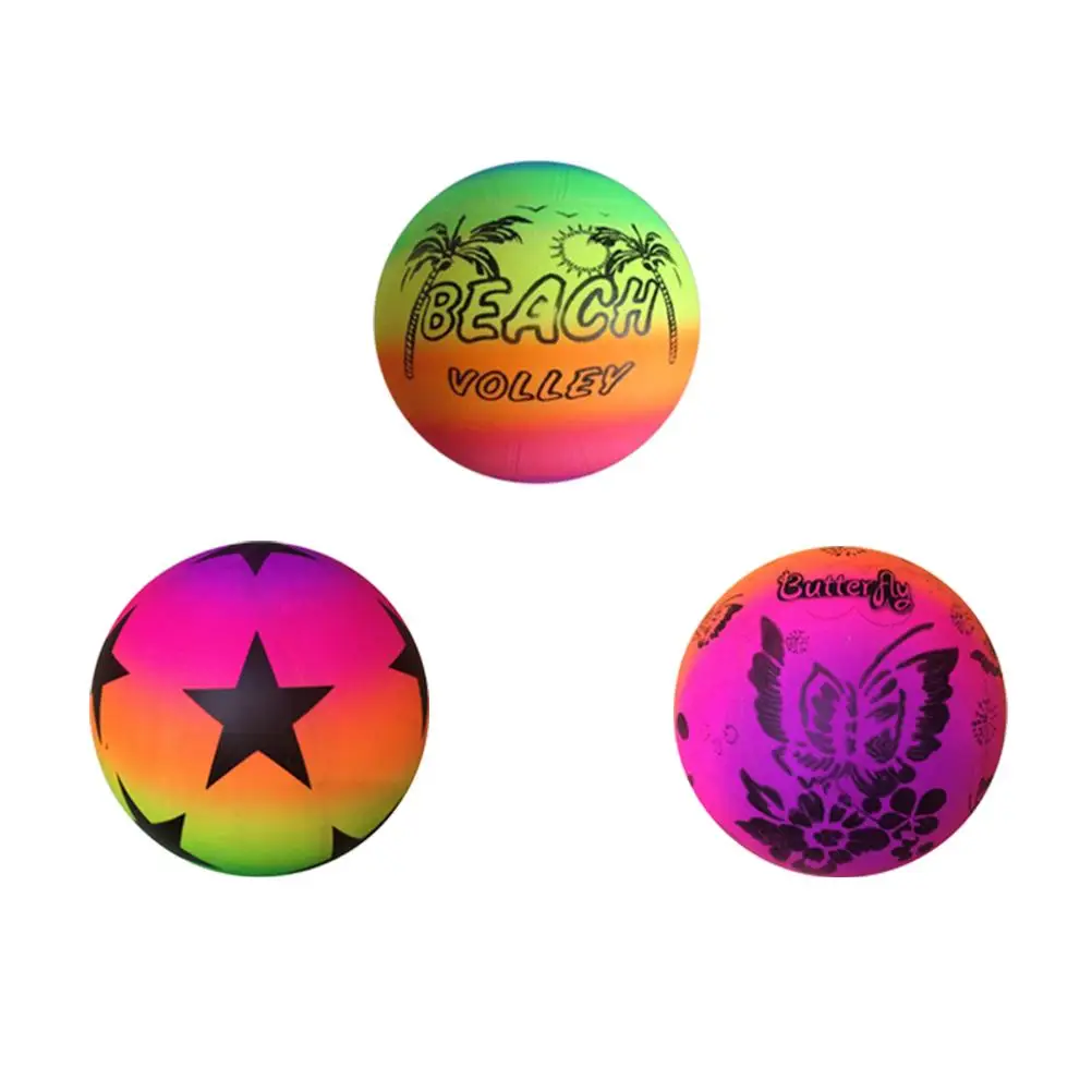 3 Pcs Rainbow Ball Bright Toys Sports Play Football Kickball Handball Plastic Ball Children Games Outdoor Activities
3 Pcs Rainbow Ball Bright Toys Sports Play Football Kickball Handball Plastic Ball Children Games Outdoor Activities