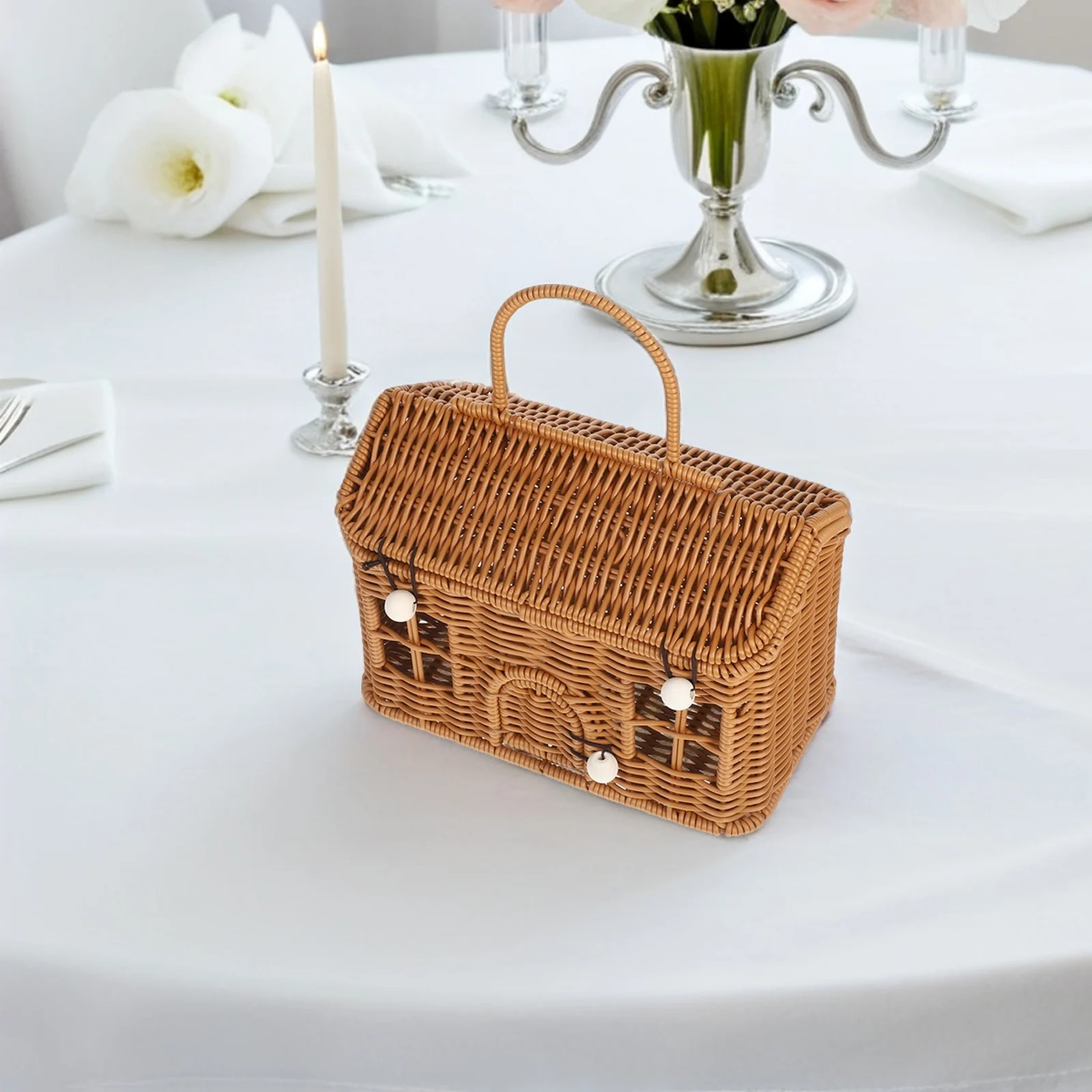 Rattan Picnic Basket Handmade Lid Wicker Pp Storage Decorative Large Capacity Vintage Wedding Favors Vegetable Basket Storing
Rattan Picnic Basket Handmade Lid Wicker Pp Storage Decorative Large Capacity Vintage Wedding Favors Vegetable Basket Storing