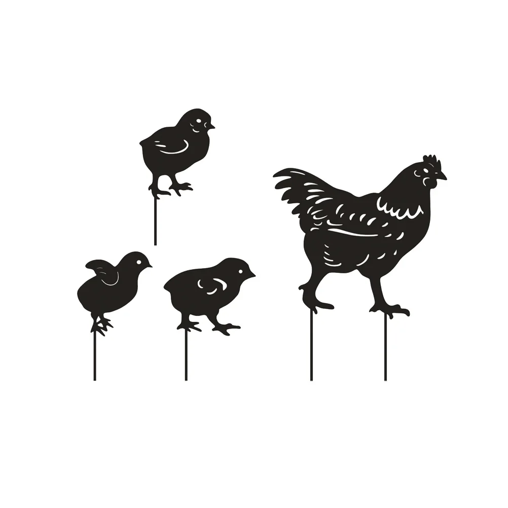 Metal Hollow Decorative Chicken Stakes Coop Yard Chicks Stakes Sill Balcony Garden Ornament
Metal Hollow Decorative Chicken Stakes Coop Yard Chicks Stakes Sill Balcony Garden Ornament