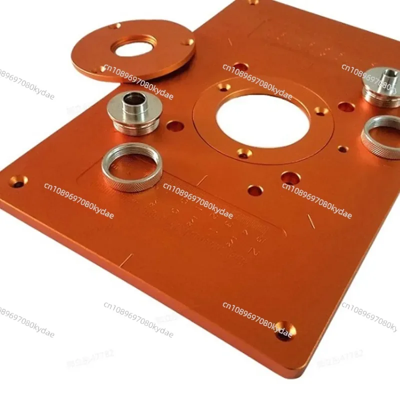 Aluminum Router Table Insert Plate with 4 Bushing Electric Wood Milling Trimming Machine Flip Plate Guide Table for Work Bench
Aluminum Router Table Insert Plate with 4 Bushing Electric Wood Milling Trimming Machine Flip Plate Guide Table for Work Bench