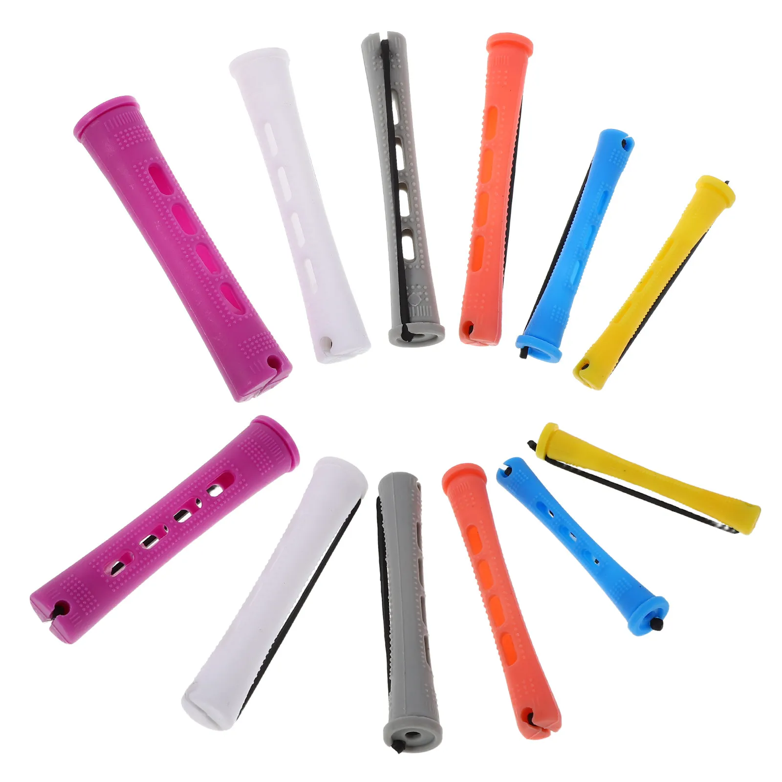 60Pcs Plastic Hair Perm Rods Set Quick Heating Curlers for Salon and Home Hair Curling Rods Volumizing Wave Curlers for Women
60Pcs Plastic Hair Perm Rods Set Quick Heating Curlers for Salon and Home Hair Curling Rods Volumizing Wave Curlers for Women