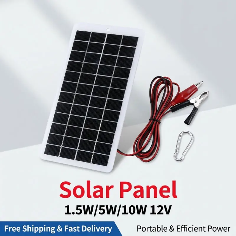 10W 12V Polysilicon Solar Panel Waterproof DIY Epoxy Solar Cell for 9-12V Battery Charging Outdoor Camping
10W 12V Polysilicon Solar Panel Waterproof DIY Epoxy Solar Cell for 9-12V Battery Charging Outdoor Camping