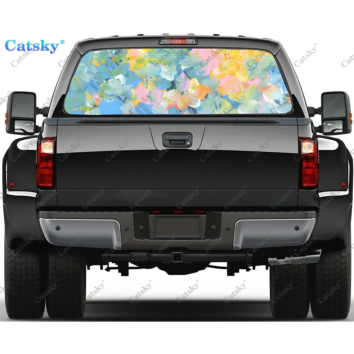 Красочные и яркие цветы наклейка на заднее окно подходит для пикапа, грузовика, автомобиля, универсальная прозрачная перфорированная виниловая наклейка на заднее окно
Красочные и яркие цветы наклейка на заднее окно подходит для пикапа, грузовика, автомобиля, универсальная прозрачная перфорированная виниловая наклейка на заднее окно