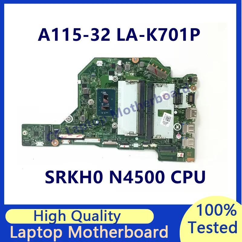 GH5JJ/GH711 LA-K701P Mainboard For Acer A115-32 A315-35 Laptop Motherboard With SRKH0 N4500 CPU NBA6W11003 100%Full Working Well
GH5JJ/GH711 LA-K701P Mainboard For Acer A115-32 A315-35 Laptop Motherboard With SRKH0 N4500 CPU NBA6W11003 100%Full Working Well