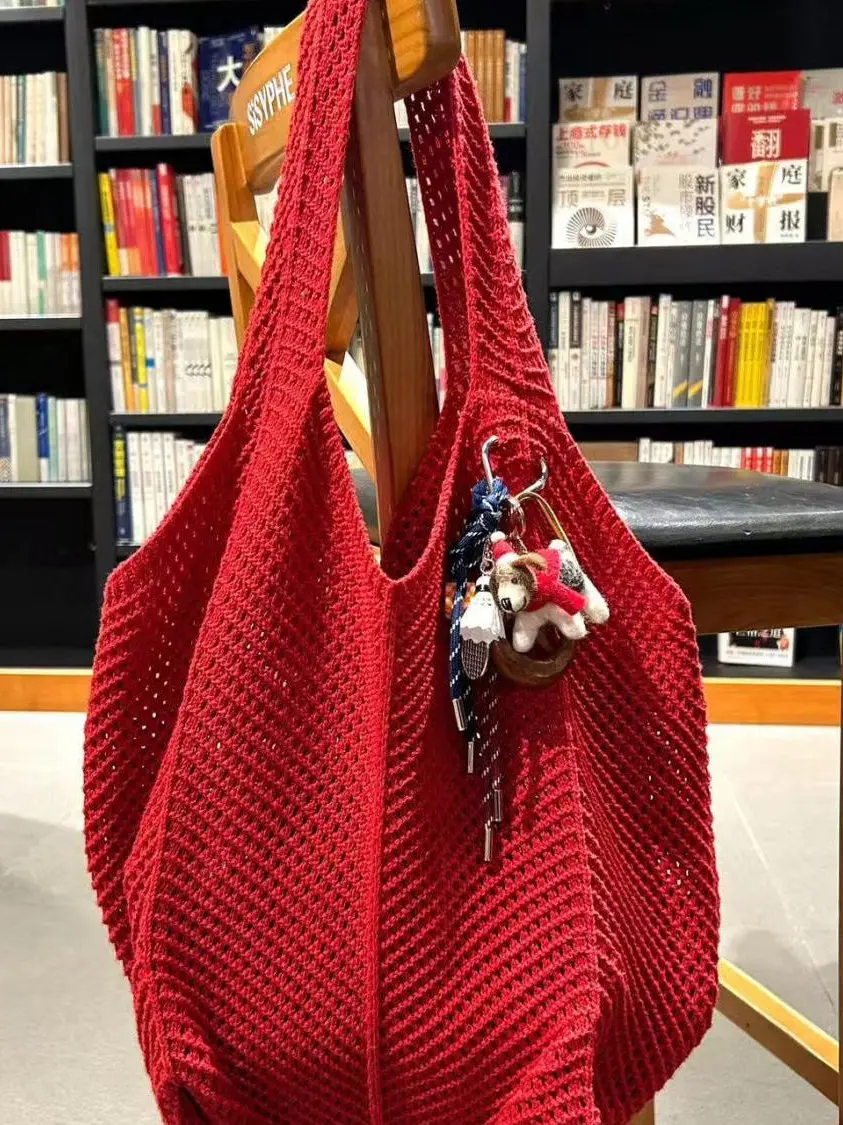 Women's 2025 New Commuter Bags Large Capacity Knitted Handmade Shoulder Bag Tote Large Bags Shoulder Bag Women
Women's 2025 New Commuter Bags Large Capacity Knitted Handmade Shoulder Bag Tote Large Bags Shoulder Bag Women