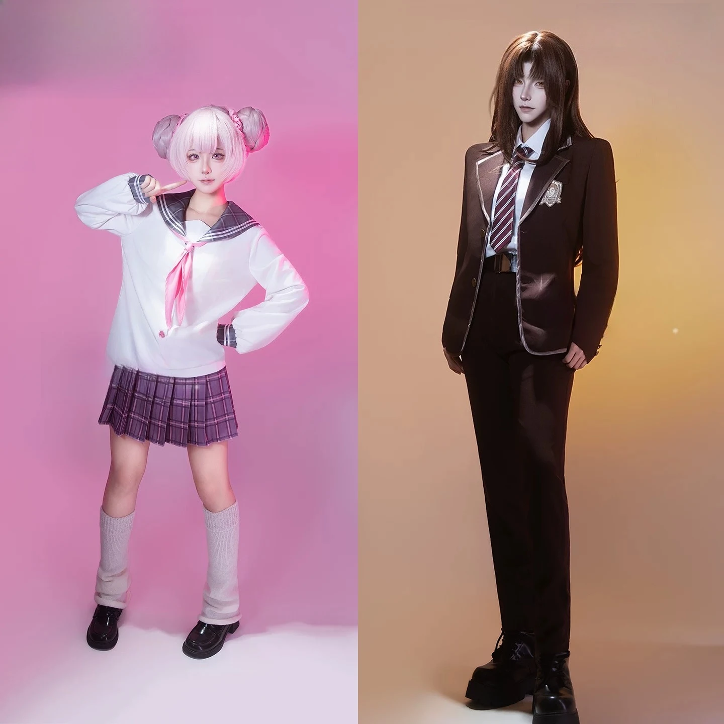Honor of Kings Campus Project Zhou Yu & Xiao Qiao Cosplay Costume, School Uniform Outfit
Honor of Kings Campus Project Zhou Yu & Xiao Qiao Cosplay Costume, School Uniform Outfit