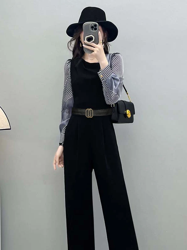 Ele High Waist One-Piece Pants for Women Autumn New Sle Slimming Long Pants Ladylike Faionable Polyester Fiber
Ele High Waist One-Piece Pants for Women Autumn New Sle Slimming Long Pants Ladylike Faionable Polyester Fiber