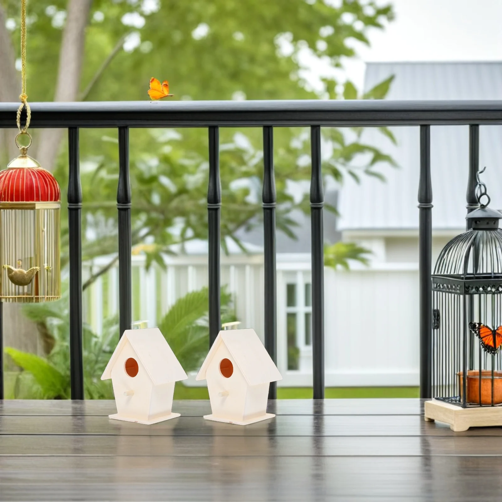 2Pcs Unpainted Wooden Birdhouse Kit DIY Outdoor Hanging Small Wood Bird Feeder House Garden Decoration Outdoor Hanging Birdhouse
2Pcs Unpainted Wooden Birdhouse Kit DIY Outdoor Hanging Small Wood Bird Feeder House Garden Decoration Outdoor Hanging Birdhouse