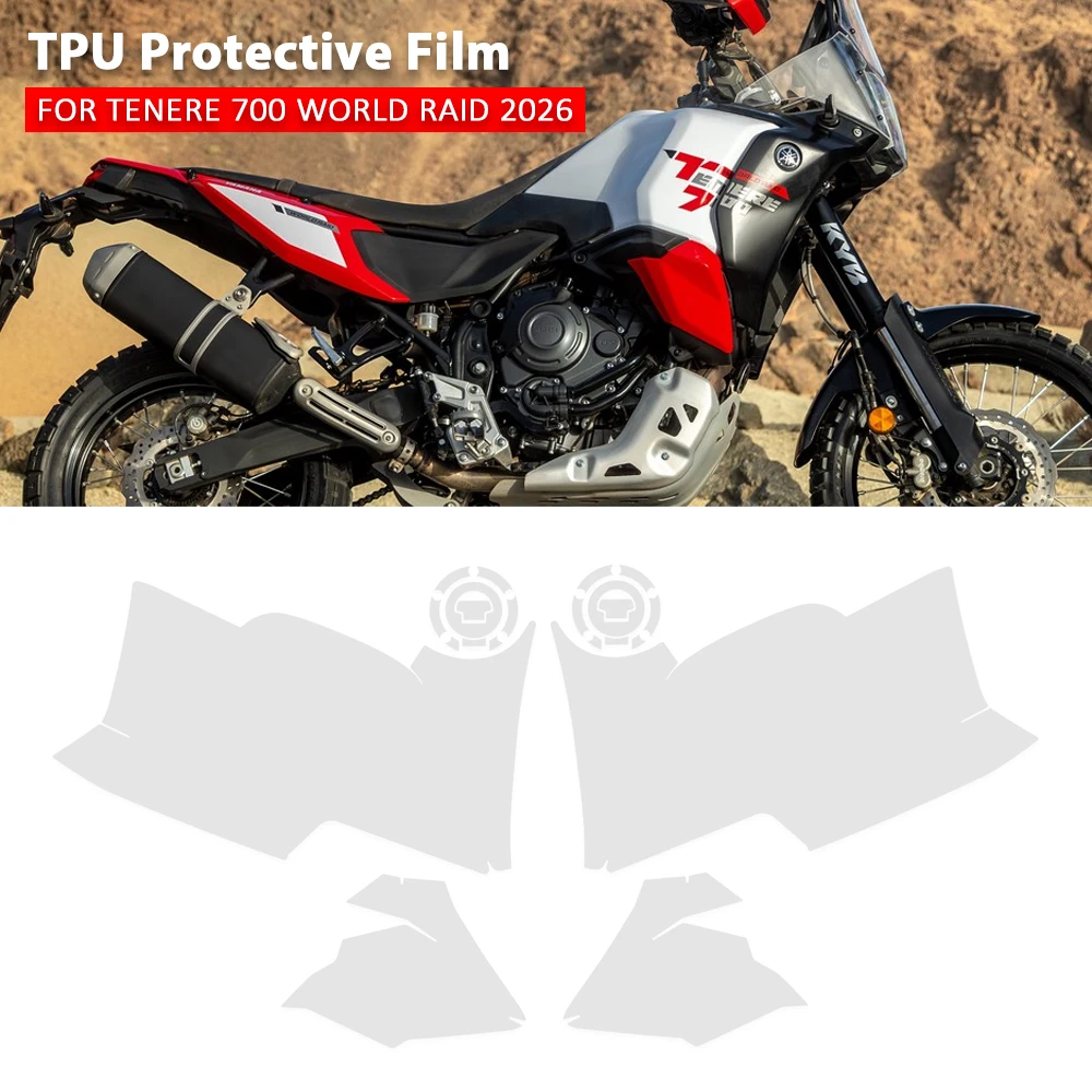 For YAMAHA Tenere700 TENERE 700 WORLD RAID 2026 PPF Motorcycle Complete Paint Protection Film Real Material TPU Anti-scratch
For YAMAHA Tenere700 TENERE 700 WORLD RAID 2026 PPF Motorcycle Complete Paint Protection Film Real Material TPU Anti-scratch