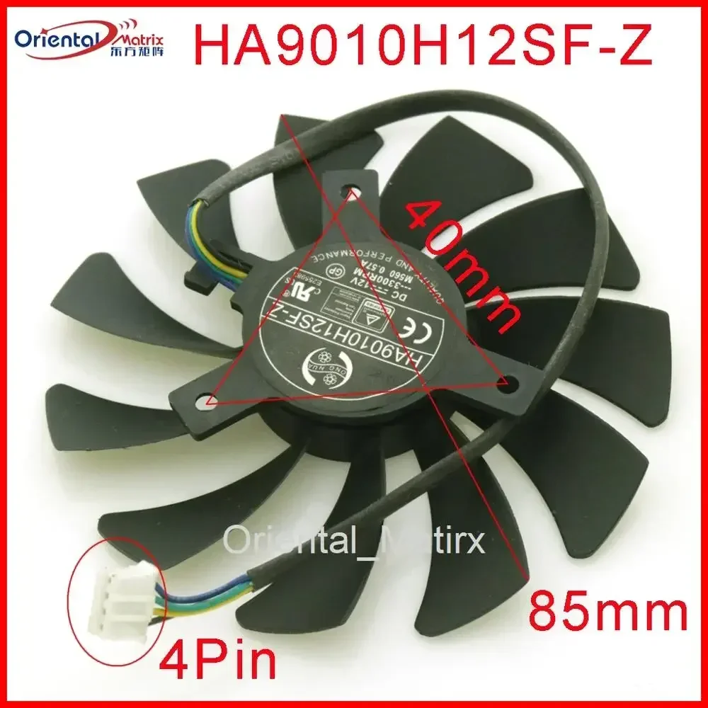 HA9010H12F-Z HA9010H12SF-Z 12V 0.57A 85mm 40*40*40mm 4Pin Graphics / Video Card VGA Cooler Fan
HA9010H12F-Z HA9010H12SF-Z 12V 0.57A 85mm 40*40*40mm 4Pin Graphics / Video Card VGA Cooler Fan
