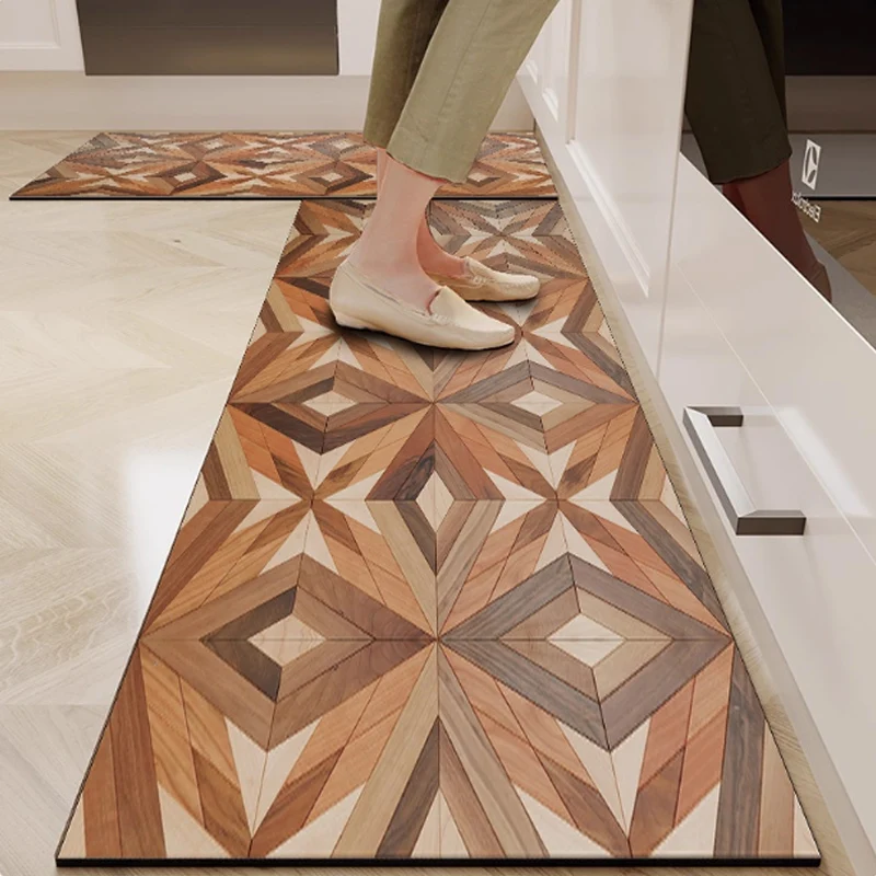 Kitchen Floor Mat Imitation Wood Grain PVC Leather Carpet Non-slip Oil-proof Easy To Clean Rug Can Be Freely Cut Large Area Mats
Kitchen Floor Mat Imitation Wood Grain PVC Leather Carpet Non-slip Oil-proof Easy To Clean Rug Can Be Freely Cut Large Area Mats