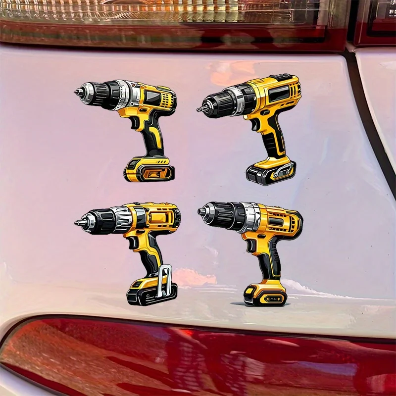 4In1 Cordless Drill Waterproof Vinyl Stickers, Scratch Resistant Color Decals for Car Bumper Motorcycle Decor
4In1 Cordless Drill Waterproof Vinyl Stickers, Scratch Resistant Color Decals for Car Bumper Motorcycle Decor