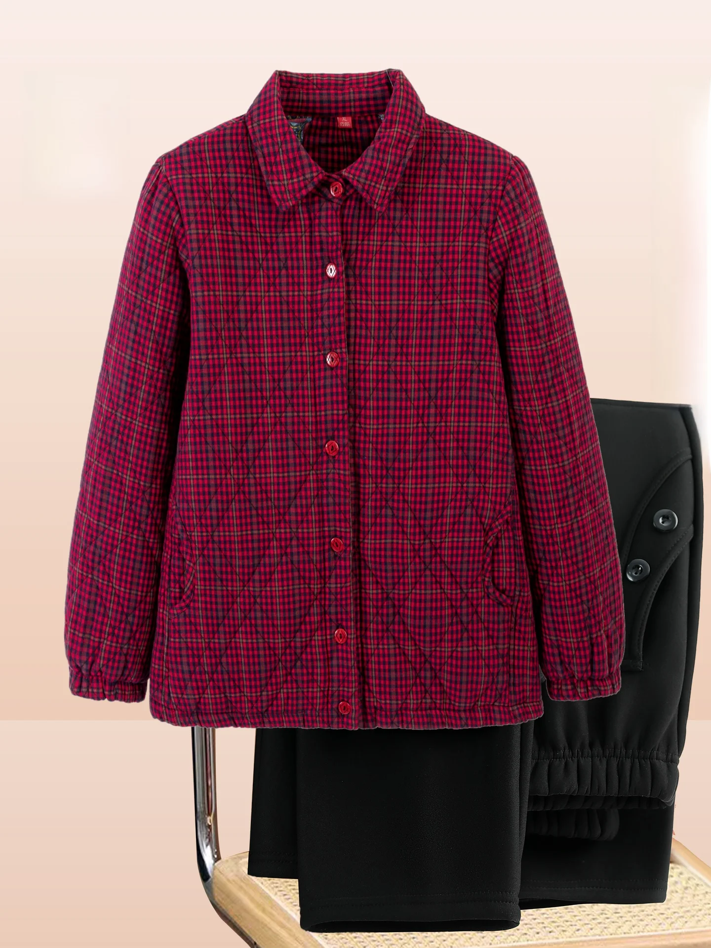 Loose Fit Cotton irt Coat for ly Women Autumn Faion Plaid Print Long Sve Button up Thiened ly Mom Sle Cl...
Loose Fit Cotton irt Coat for ly Women Autumn Faion Plaid Print Long Sve Button up Thiened ly Mom Sle Cl...