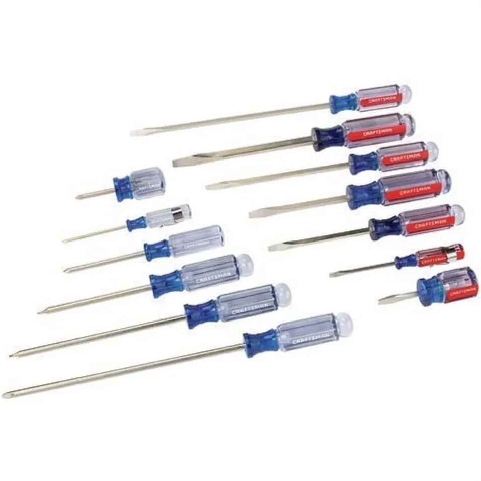 Screwdriver Set, Slotted & Phillips, 14-Piece, Heat-Treated Alloy Steel, Comfort Grip
Screwdriver Set, Slotted & Phillips, 14-Piece, Heat-Treated Alloy Steel, Comfort Grip