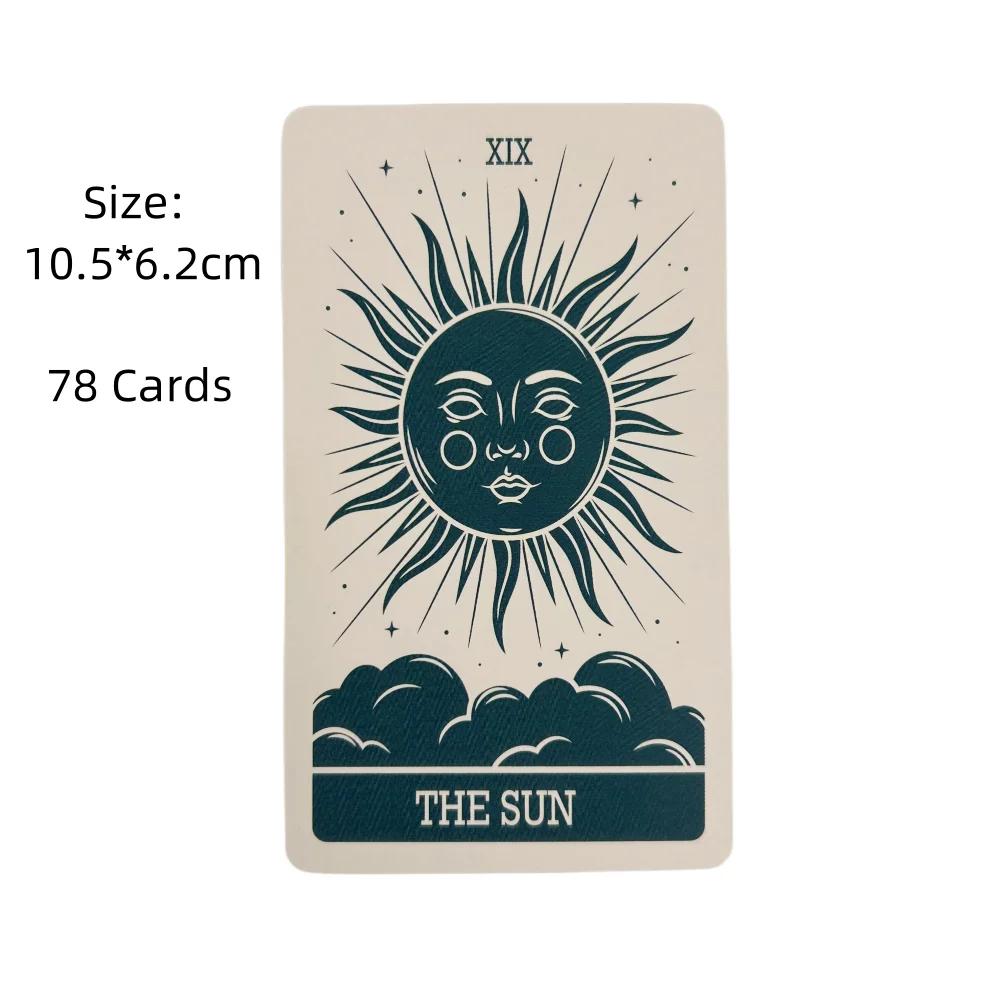Tarot Cards Board Game Deck Divination Oracle Cards English Vision Fortune Telling Family Party Game Edition
Tarot Cards Board Game Deck Divination Oracle Cards English Vision Fortune Telling Family Party Game Edition
