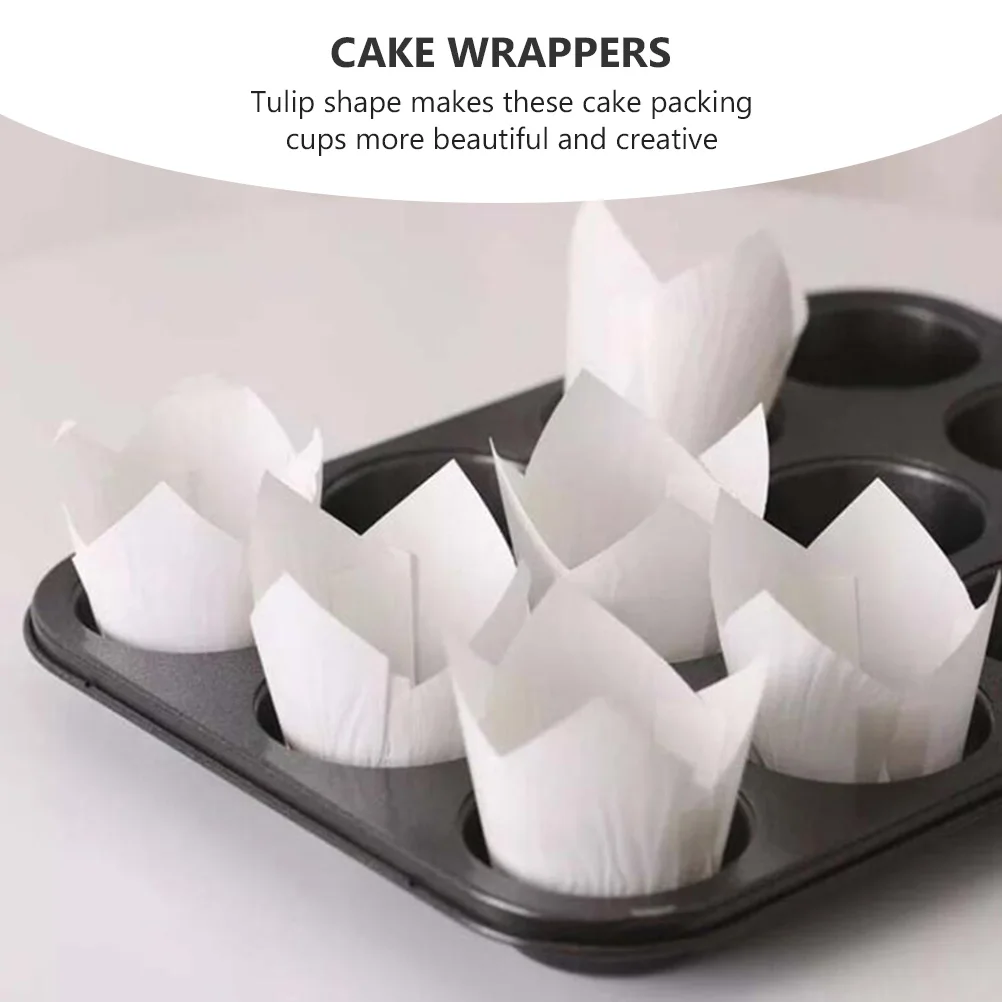 300pcs Tulip Shape Cake Packing Cups Disposable Baking Liners Oil-Proof Heat Resistant Muffin Wrappers Environmentally Friendly
300pcs Tulip Shape Cake Packing Cups Disposable Baking Liners Oil-Proof Heat Resistant Muffin Wrappers Environmentally Friendly