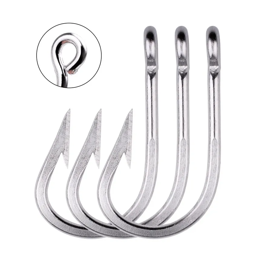 100Pcs/lot Saltwater Fishing Hooks Set 6/0#-12/0# Sea Fishhooks Jig Barbed Hook with Hole For Big Fish Accessories Pesca
100Pcs/lot Saltwater Fishing Hooks Set 6/0#-12/0# Sea Fishhooks Jig Barbed Hook with Hole For Big Fish Accessories Pesca