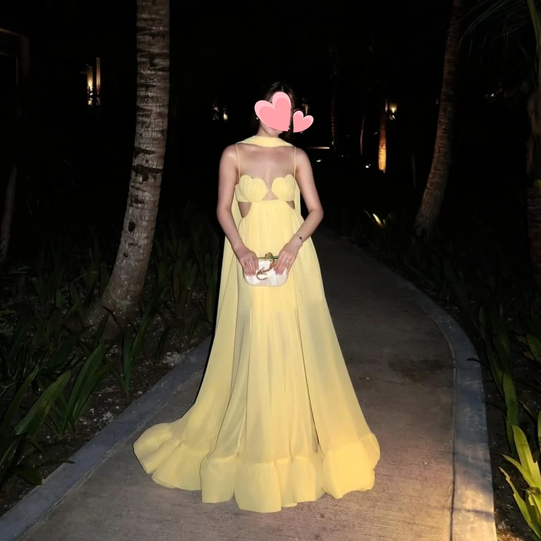 Oisslec Prom Dress Elegant Vintage Sweet Yellow Chiffon Summer A-Line Customized Formal Occasion Prom Dress Evening Party Gowns
Oisslec Prom Dress Elegant Vintage Sweet Yellow Chiffon Summer A-Line Customized Formal Occasion Prom Dress Evening Party Gowns