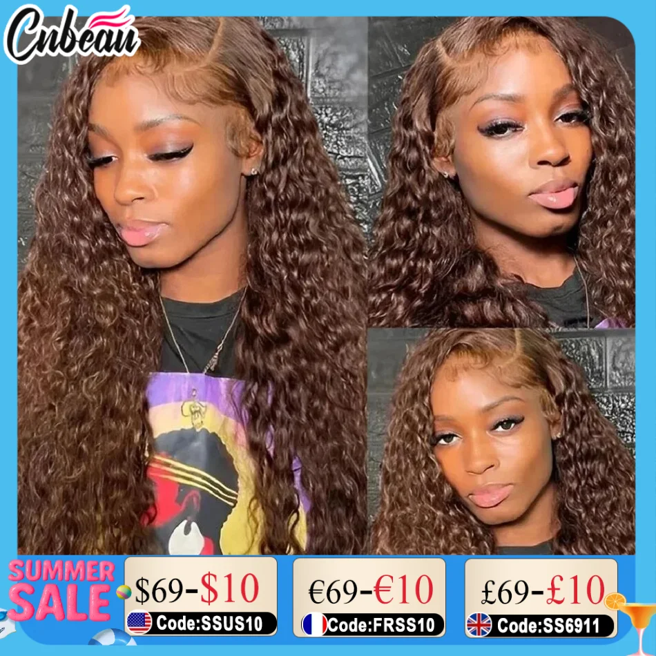 Chocolate Brown Kinky Curly 250% 30 36 inch 13x4 Hd Lace Front Wig Human Hair Brazilian Colored 13x6 Lace Frontal Water Wig Wear
Chocolate Brown Kinky Curly 250% 30 36 inch 13x4 Hd Lace Front Wig Human Hair Brazilian Colored 13x6 Lace Frontal Water Wig Wear