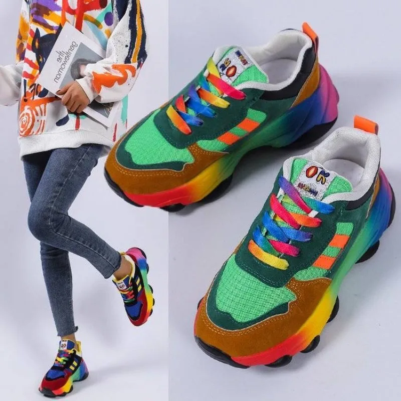 Women's Sneakers Fashion Platform Shoes 2025 New Casual Shoes for Women Lace Up Tennis Shoe Comfort Running Shoes Zapatos Mujer
Women's Sneakers Fashion Platform Shoes 2025 New Casual Shoes for Women Lace Up Tennis Shoe Comfort Running Shoes Zapatos Mujer