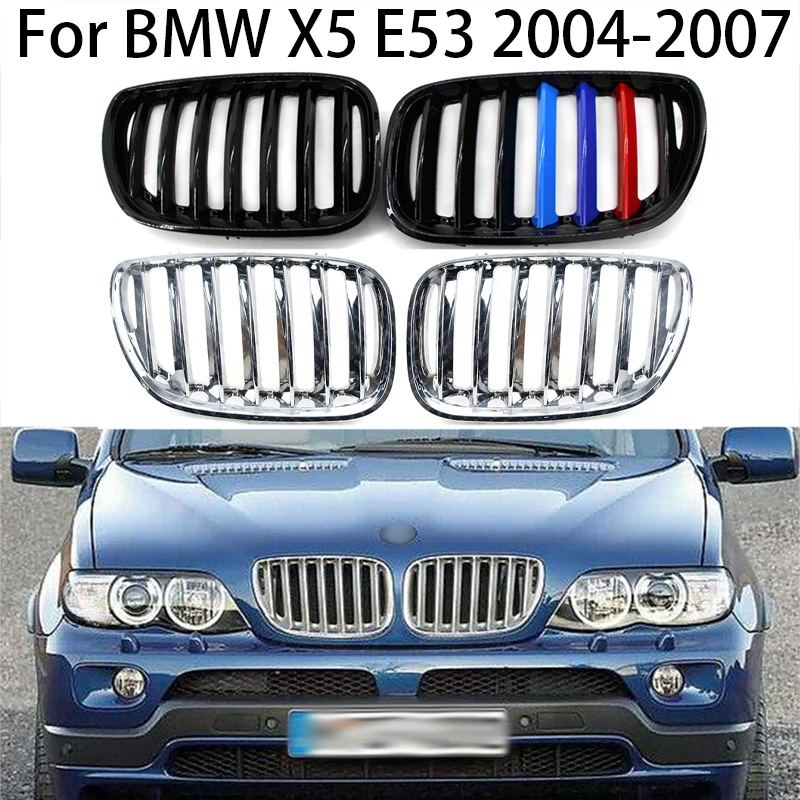 For BMW E53 X5 2004 2005 2006 2007 Car Front Kidney Grille Hood Front Bumper Radiator Grill Gloss/Matte Black/Silver/Carbon
For BMW E53 X5 2004 2005 2006 2007 Car Front Kidney Grille Hood Front Bumper Radiator Grill Gloss/Matte Black/Silver/Carbon