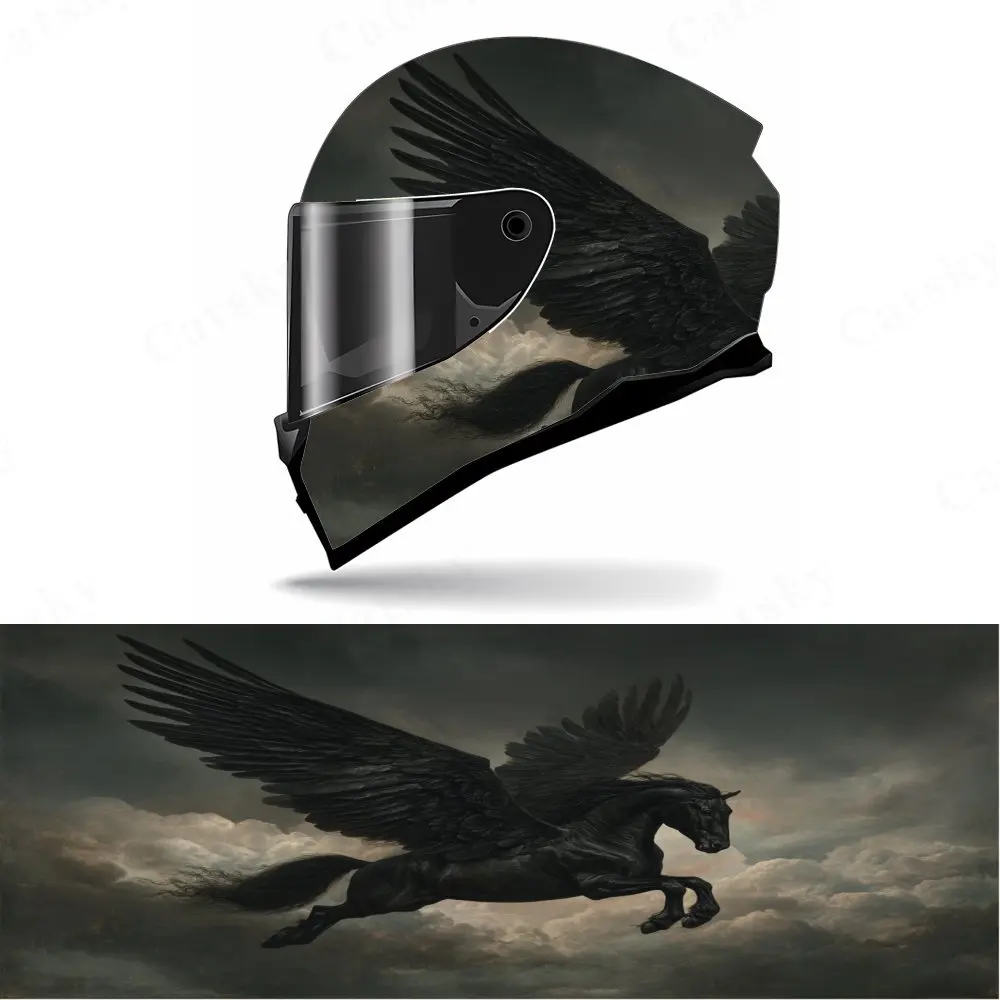 Dark Pegasus Full Face Helmet Decals - Durable and Waterproof PVC, self-adhesive Motorcycle Racing Helmet Aesthetic Sticker, Hel
Dark Pegasus Full Face Helmet Decals - Durable and Waterproof PVC, self-adhesive Motorcycle Racing Helmet Aesthetic Sticker, Hel