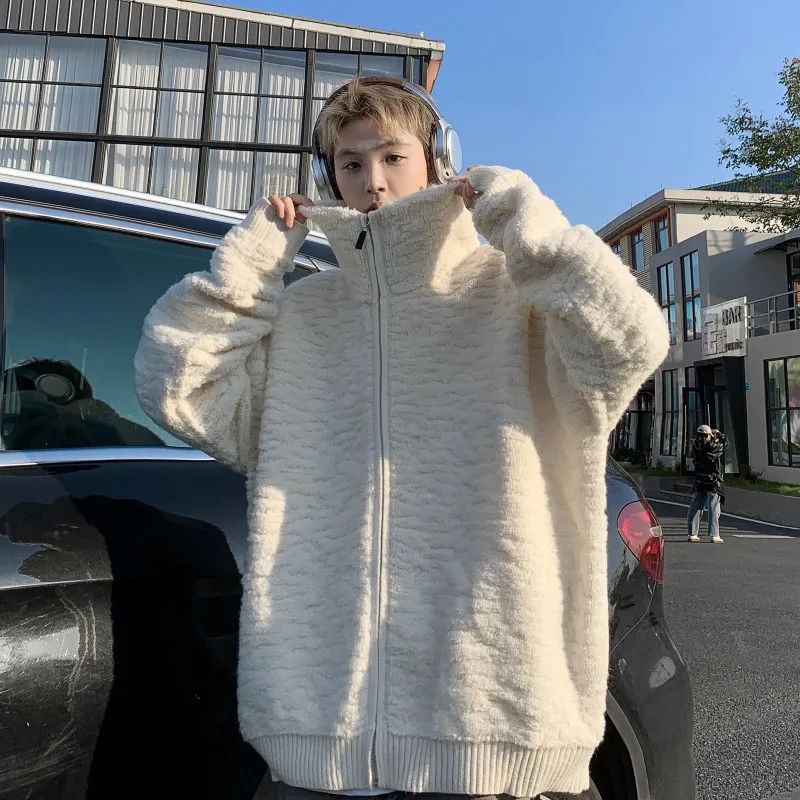 Autumn Winter Men's V-Ne Knitted Sweater Casual Sle Color Cardigan Loose Fit Long Sve Polyester Fiber Coat
Autumn Winter Men's V-Ne Knitted Sweater Casual Sle Color Cardigan Loose Fit Long Sve Polyester Fiber Coat