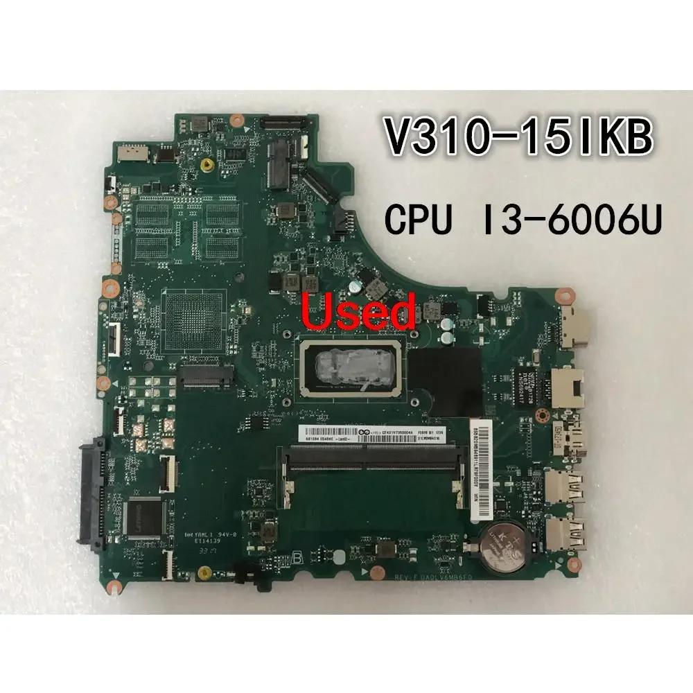 Используется для Lenovo V310-15IKB, материнская плата для ноутбука, процессор I3-6006U UMA FRU 5B20M59469
Используется для Lenovo V310-15IKB, материнская плата для ноутбука, процессор I3-6006U UMA FRU 5B20M59469