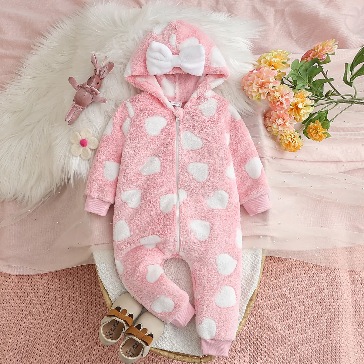 Зимний повседневный плюшевый комбинезон на молнии с капюшоном для девочек, детский комбинезон, удобная мягкая тканевая детская одежда для младенцев
Зимний повседневный плюшевый комбинезон на молнии с капюшоном для девочек, детский комбинезон, удобная мягкая тканевая детская одежда для младенцев