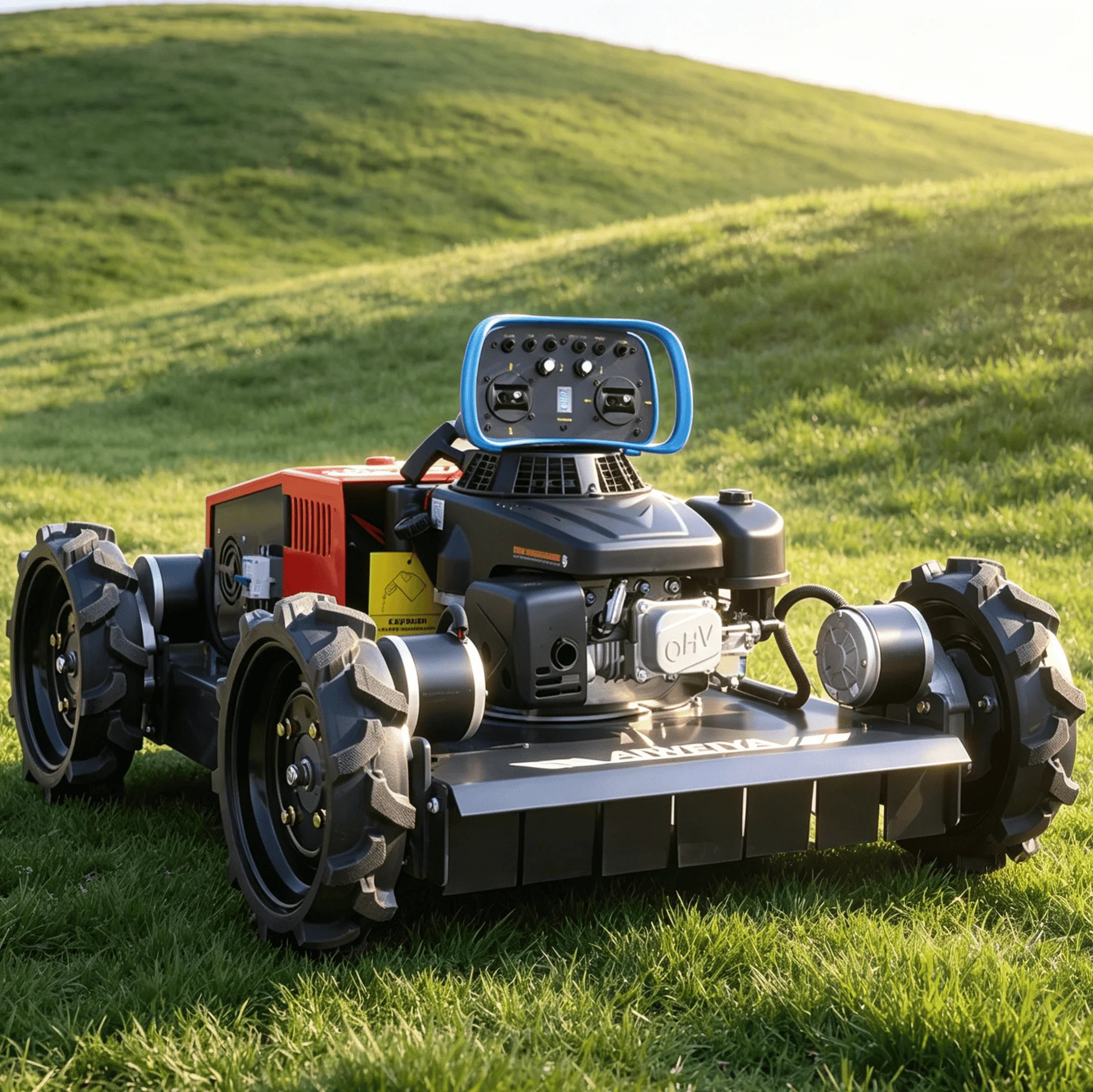 Customized farm dedicated robot lawn mower remote control thick wear resistant blade for hilly orchard wasteland rough lawn trim
Customized farm dedicated robot lawn mower remote control thick wear resistant blade for hilly orchard wasteland rough lawn trim