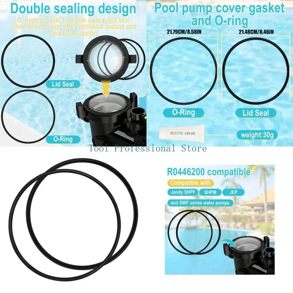 57QF 2Pcs Replacement Gaskets And O Ringing For Pool Pumps Models R0446200
57QF 2Pcs Replacement Gaskets And O Ringing For Pool Pumps Models R0446200