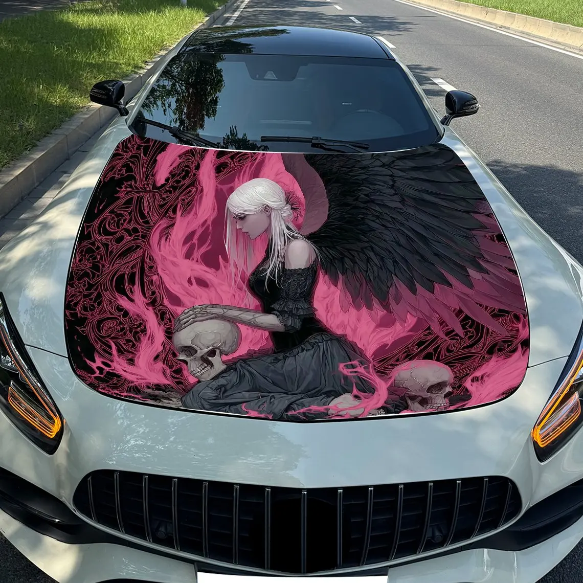 White Haired Girl Car Hood Wrap-Durable,Waterproof,And UV-Resistant PVC Sticker For Trucks,SUV,And Boats With Easy Installation
White Haired Girl Car Hood Wrap-Durable,Waterproof,And UV-Resistant PVC Sticker For Trucks,SUV,And Boats With Easy Installation