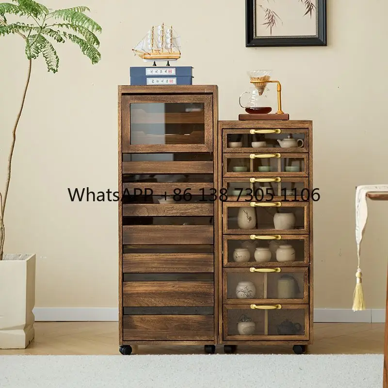 Chest of drawers walnut color dental five-layer drawer type solid wood storage tea storage tea set cabinet used cabinets
Chest of drawers walnut color dental five-layer drawer type solid wood storage tea storage tea set cabinet used cabinets