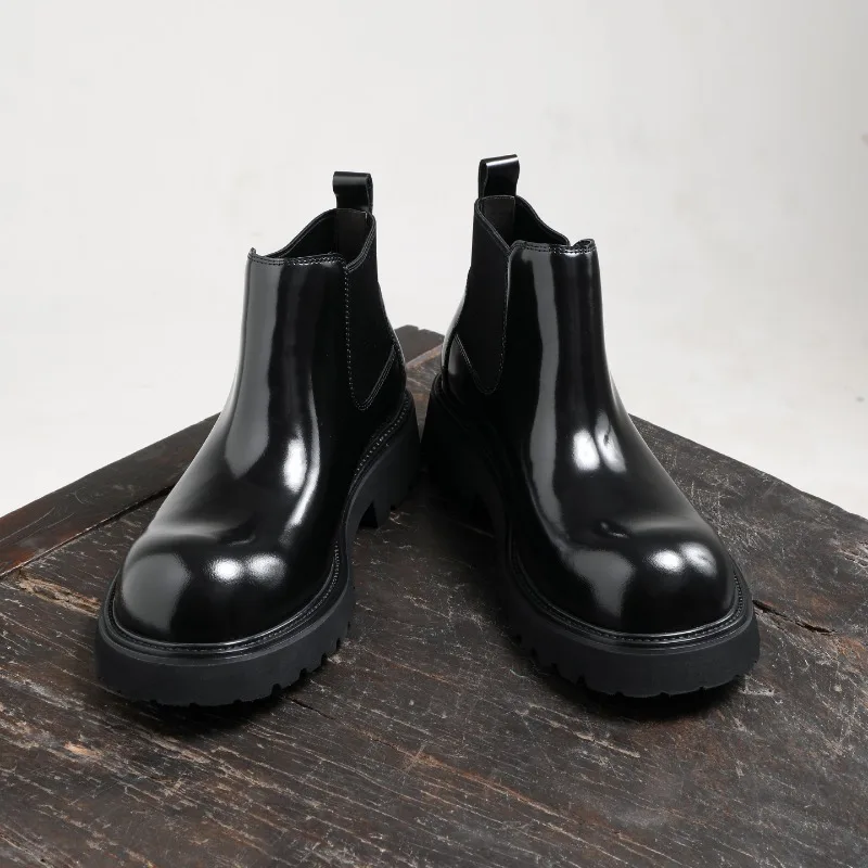 Men Business Height Increasing Genuine Leather Chelsea Boots Chunky Sole Pull-On Casual Dress Shoes Male Hiking Ankle Boots
Men Business Height Increasing Genuine Leather Chelsea Boots Chunky Sole Pull-On Casual Dress Shoes Male Hiking Ankle Boots