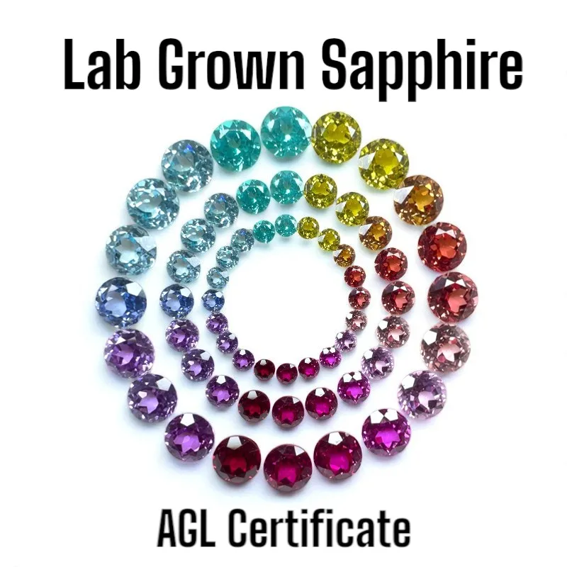 High Quality Lab Grown Sapphire Round Shape Multiple Color Charms Beads for Diy Jewelry Making Bracelet Materials Selectable AGL
High Quality Lab Grown Sapphire Round Shape Multiple Color Charms Beads for Diy Jewelry Making Bracelet Materials Selectable AGL