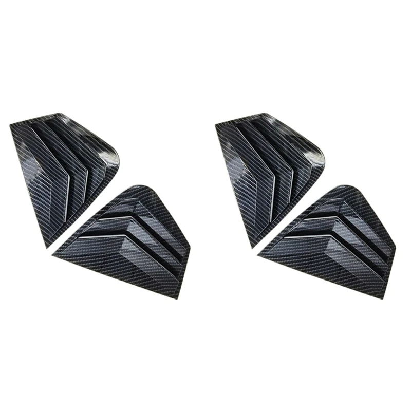 4X Carbon Fiber Style Rear Side Window Quarter Louver Cover For Kia Optima K5 2011-2015 
4X Carbon Fiber Style Rear Side Window Quarter Louver Cover For Kia Optima K5 2011-2015