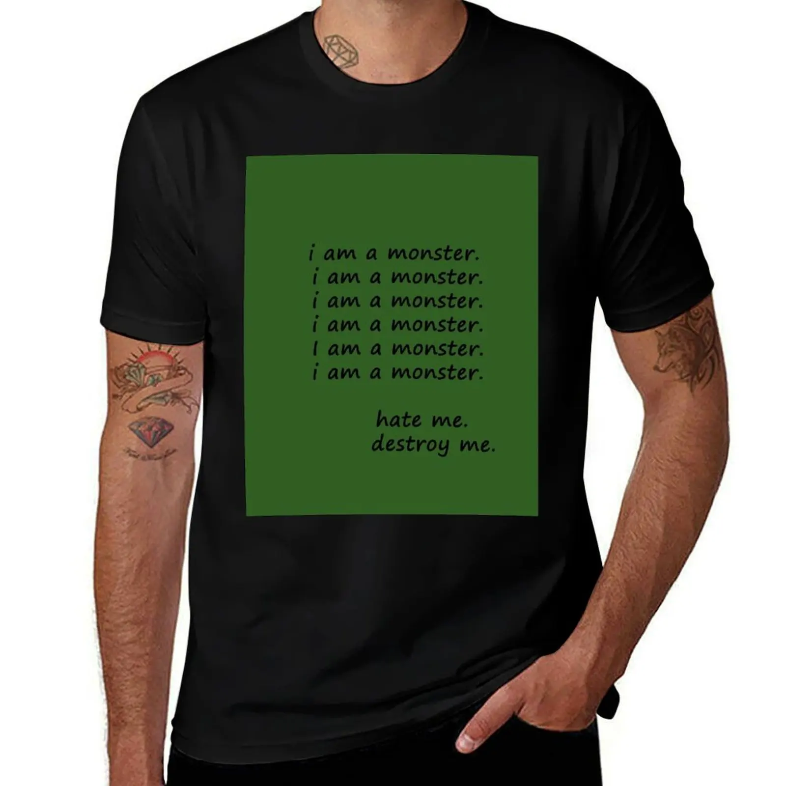 Frank Iero's I am a monster T-Shirt t shirts for man pack cotton t shirts for man slim fit
Frank Iero's I am a monster T-Shirt t shirts for man pack cotton t shirts for man slim fit