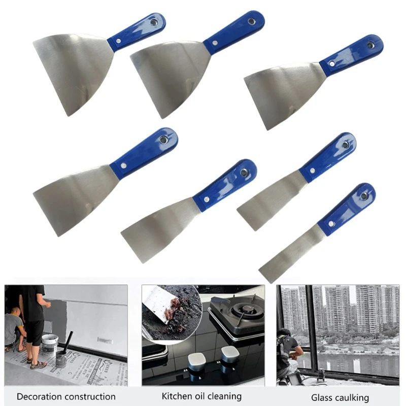 Multiple Size 7pcs Putty Scraper Tool Kit Featuring Rust Resistant Blades For DIYer Repair Seamless Wall Surfaces Repair 37JD
Multiple Size 7pcs Putty Scraper Tool Kit Featuring Rust Resistant Blades For DIYer Repair Seamless Wall Surfaces Repair 37JD