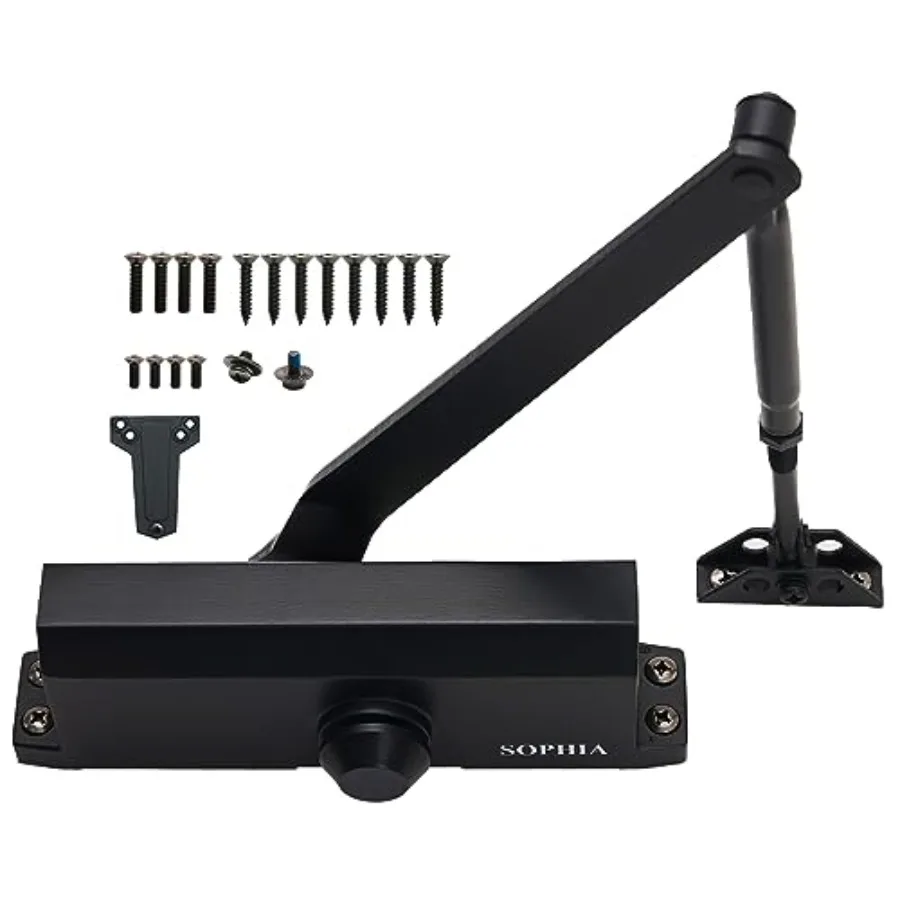 Commercial Door Closer Grade 2, Automatic Door Closer DK700 with Backcheck Function, Hydraulic Auto for Home and Light Commerci
Commercial Door Closer Grade 2, Automatic Door Closer DK700 with Backcheck Function, Hydraulic Auto for Home and Light Commerci