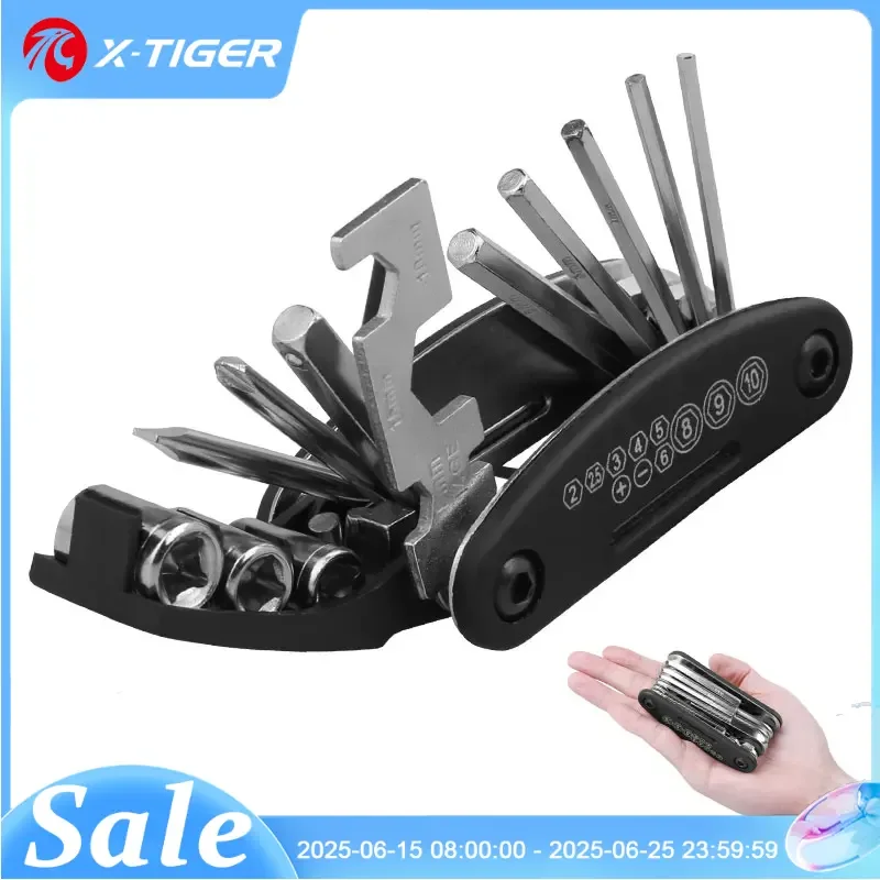 X-TIGER Bicycle Repair Tools Kit Hex Spoke Cycling Screwdrivers Tool Tyre Lever Allen Wrench MTB Bike Multitool Cycling tools
X-TIGER Bicycle Repair Tools Kit Hex Spoke Cycling Screwdrivers Tool Tyre Lever Allen Wrench MTB Bike Multitool Cycling tools