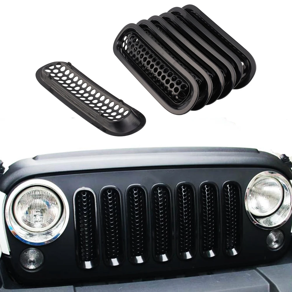 Для Jeep Wrangler JK 2007-2017 вставки ABS передняя решетка для гонок, не подходит для Overland JK
Для Jeep Wrangler JK 2007-2017 вставки ABS передняя решетка для гонок, не подходит для Overland JK