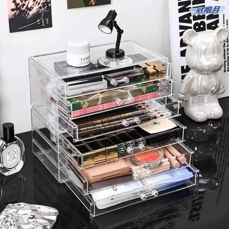 Transparent Dustproof Makeup Storage Box Desktop Cosmetic Organizer Acrylic Partition Cover Long Rectangle Three Layers
Transparent Dustproof Makeup Storage Box Desktop Cosmetic Organizer Acrylic Partition Cover Long Rectangle Three Layers