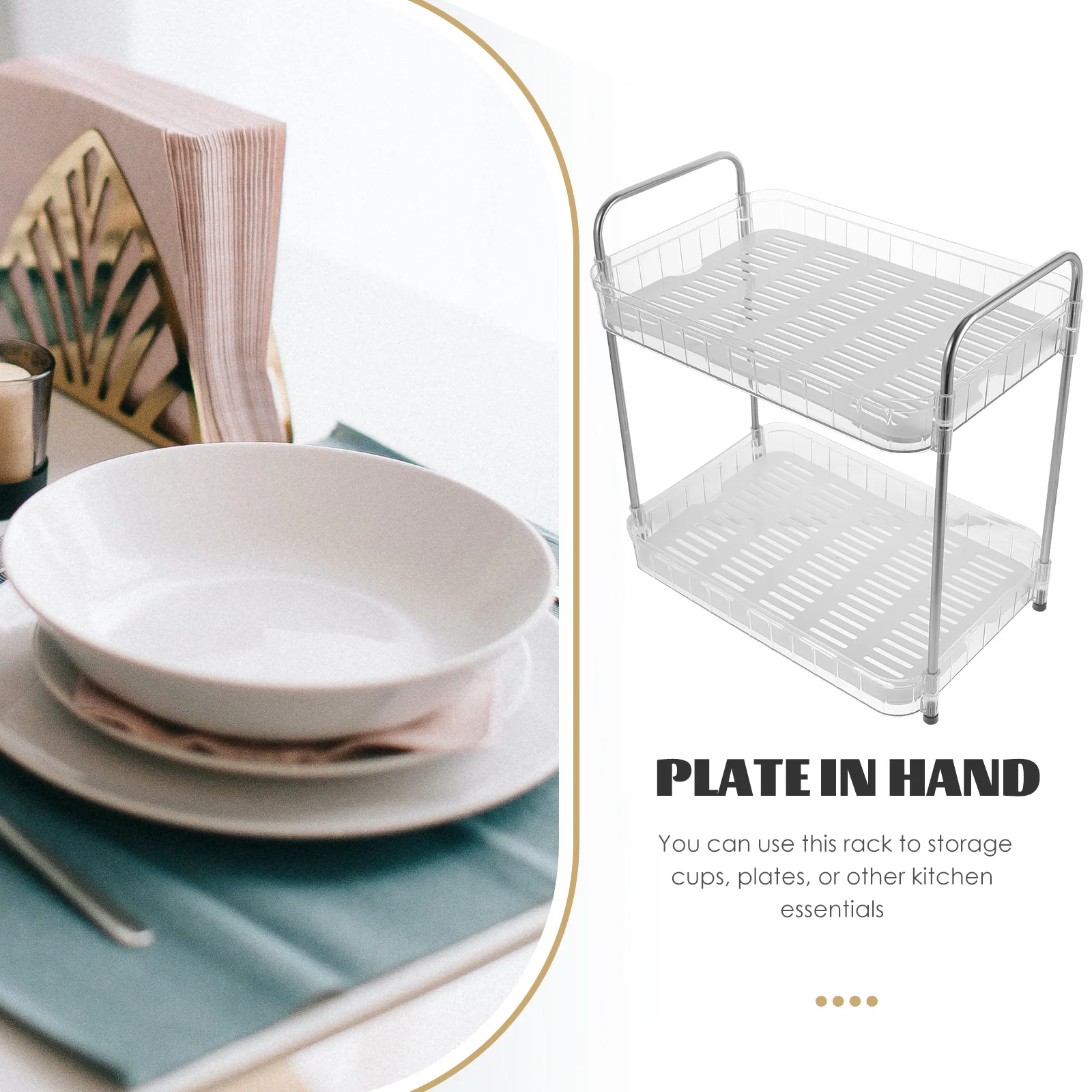 Clear 2-Tier Kitchen Cup Holder Sundries Organizer Drying Rack Desktop Storage Shelf Cup Holder Sundries Organizer
Clear 2-Tier Kitchen Cup Holder Sundries Organizer Drying Rack Desktop Storage Shelf Cup Holder Sundries Organizer