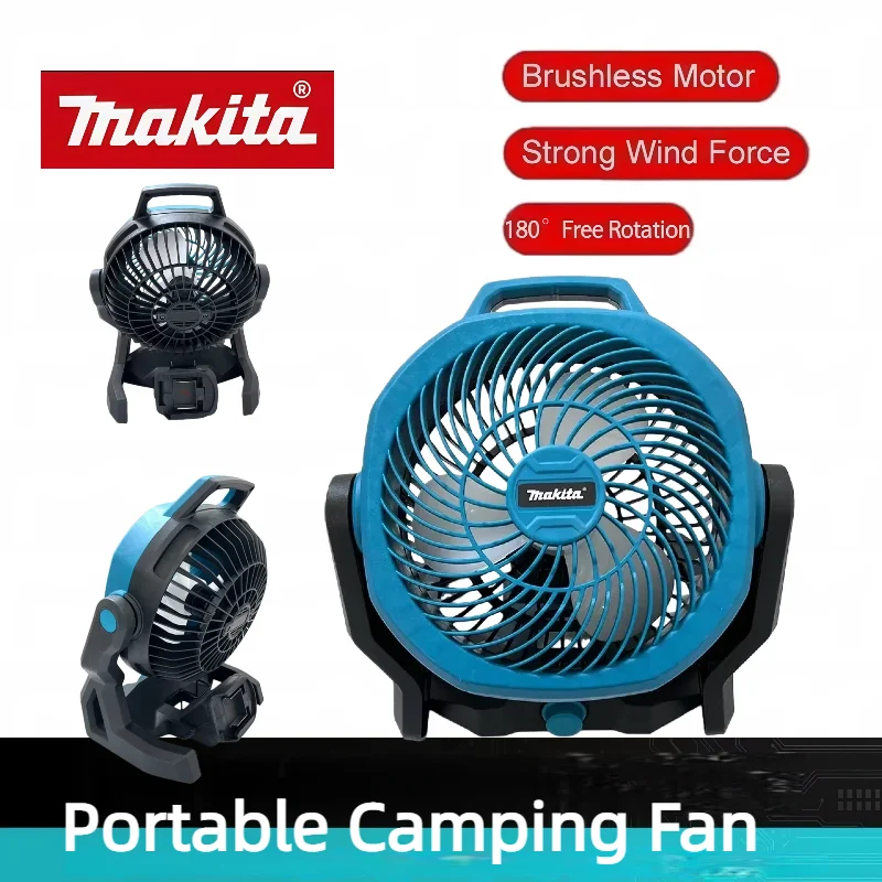 Аккумуляторный электрический вентилятор Makita для кемпинга, беспроводной вентилятор-циркулятор воздуха 270 ° Вентилятор для палатки с функцией вращения головки
Аккумуляторный электрический вентилятор Makita для кемпинга, беспроводной вентилятор-циркулятор воздуха 270 ° Вентилятор для палатки с функцией вращения головки