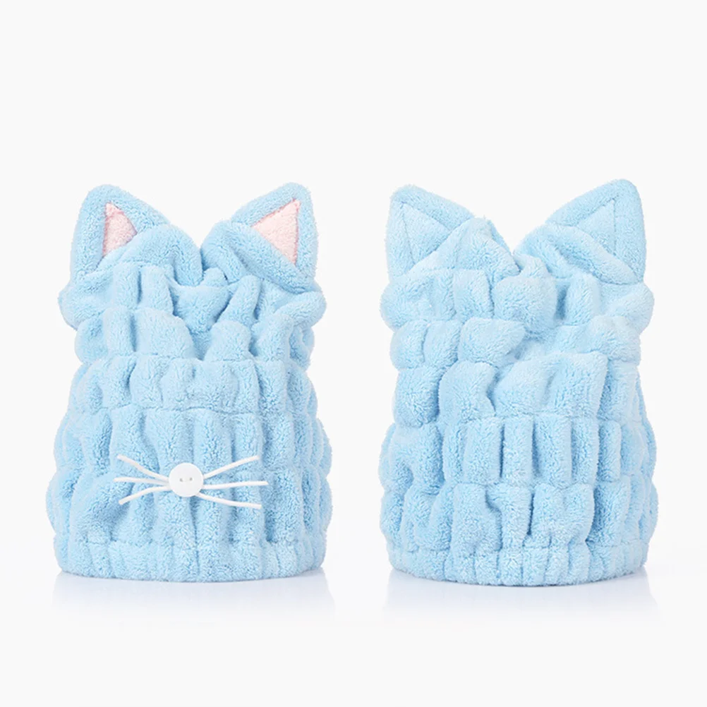 Cat Ear Hair Drying Cap Blue Quick Dry Coral Fiber Fast Drying Towel Wrap Soft Lightweight Hair Care for Bath Gym Travel
Cat Ear Hair Drying Cap Blue Quick Dry Coral Fiber Fast Drying Towel Wrap Soft Lightweight Hair Care for Bath Gym Travel